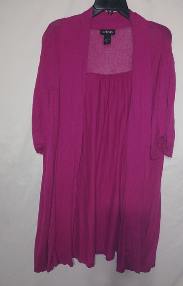 Lane Bryant Sweaters - Lane Bryant Fushia Duster 26/28 Plus